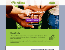 Tablet Screenshot of kindista.org